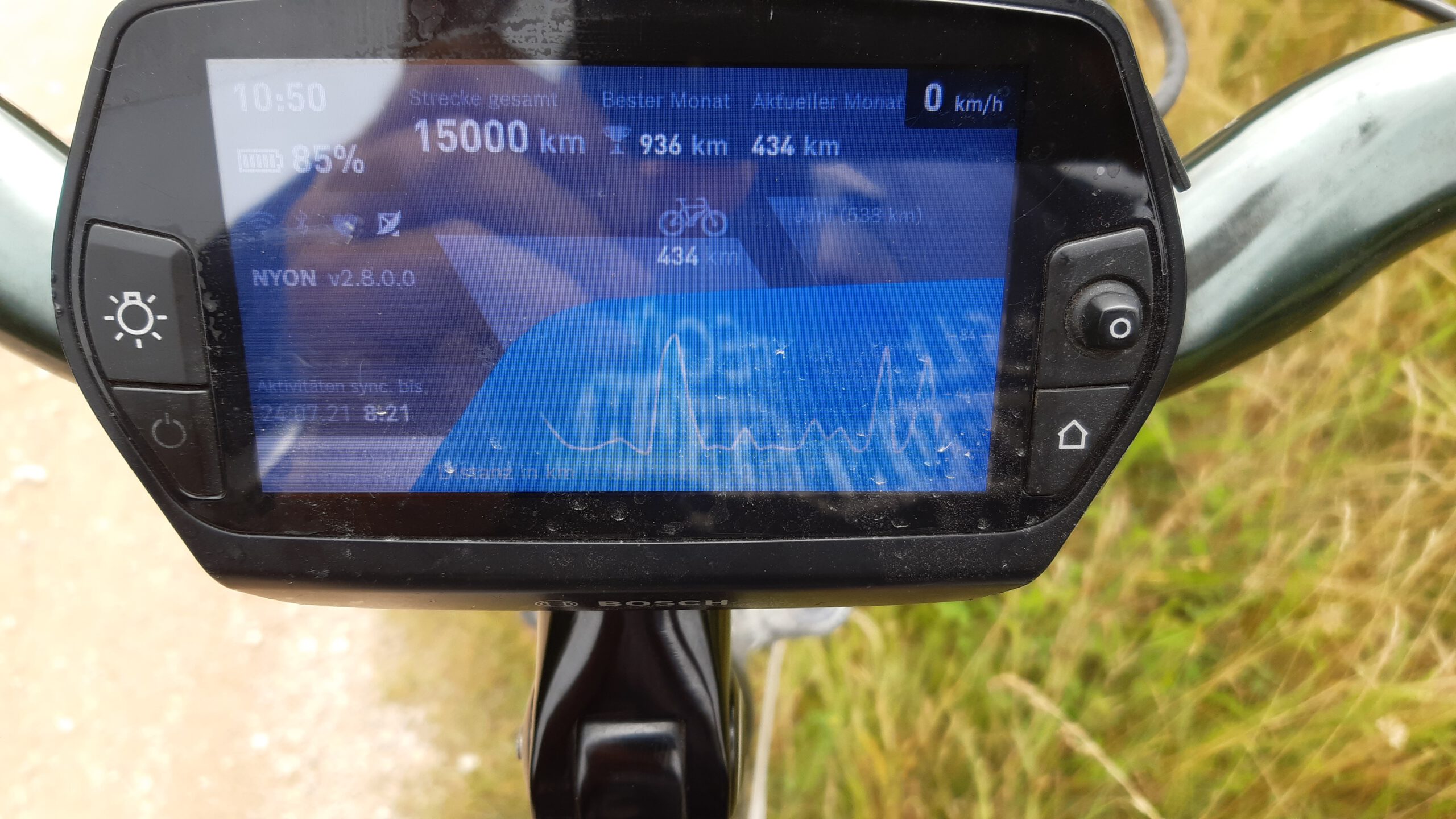 orstand Eisenhut knackt mit seinem Bike die 15.000 km Marke